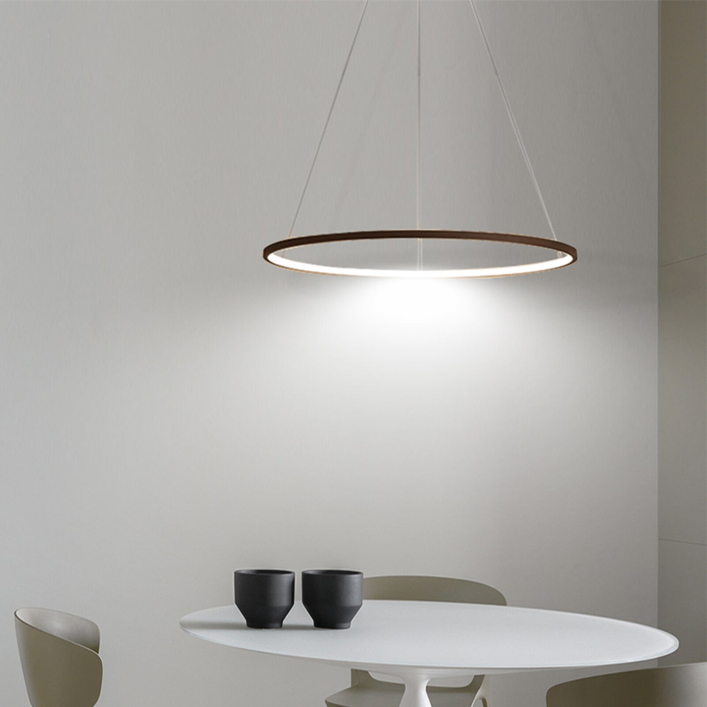 LED Pendelleuchte Ring-Design Deckenleuchte Hängeleuchte Runde Esszimmerlampe