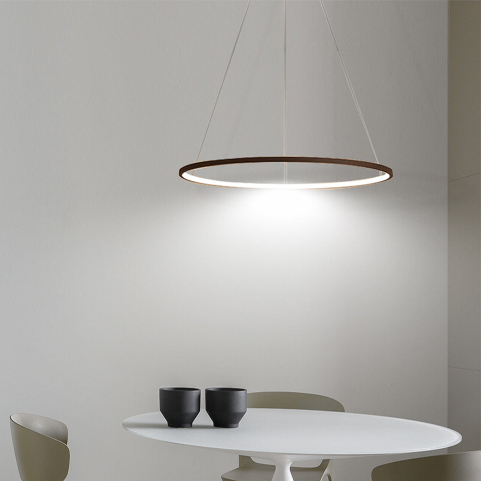 LED Pendelleuchte Ring-Design Deckenleuchte Hängeleuchte Runde Esszimmerlampe